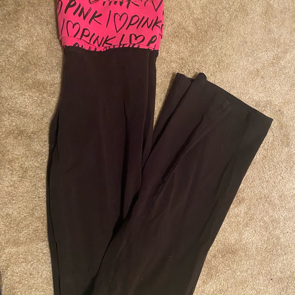 PINK black yoga pants size small